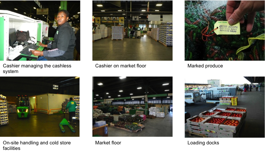 Figure 3: Johannesburg fresh produce market images.