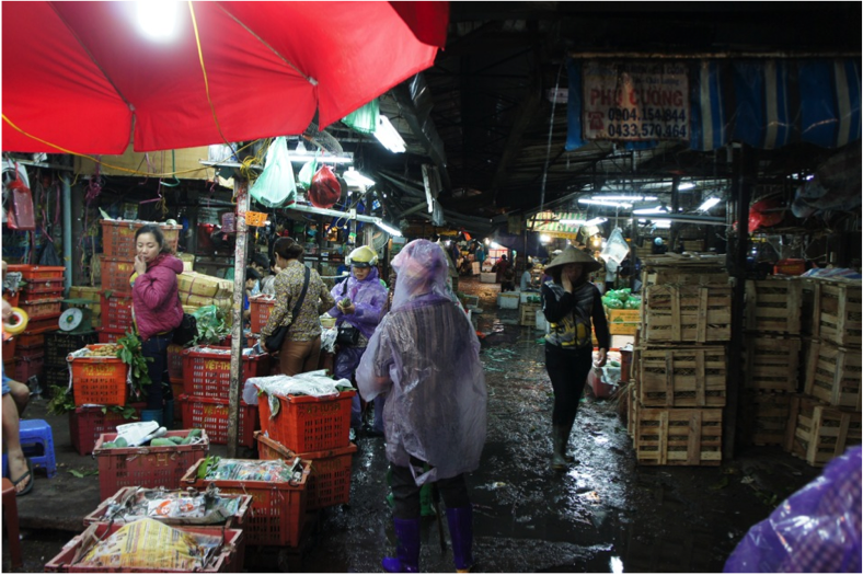 Figure 4: Hanoi fresh produce market.